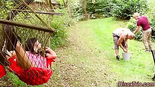 Pet rides bisex cocks