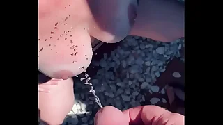 Pissing overhead MILF Wife’s Eroded Shtick Tits Away Golden Shower